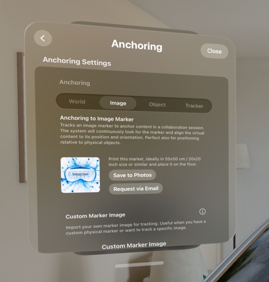 Anchoring settings