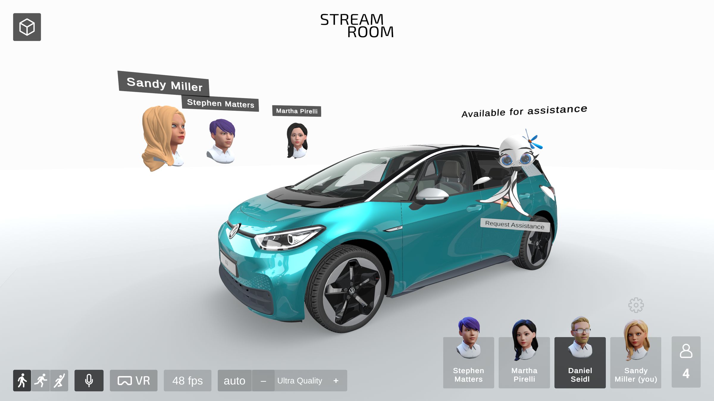 StreamRoom AI: a cloud-first XR application