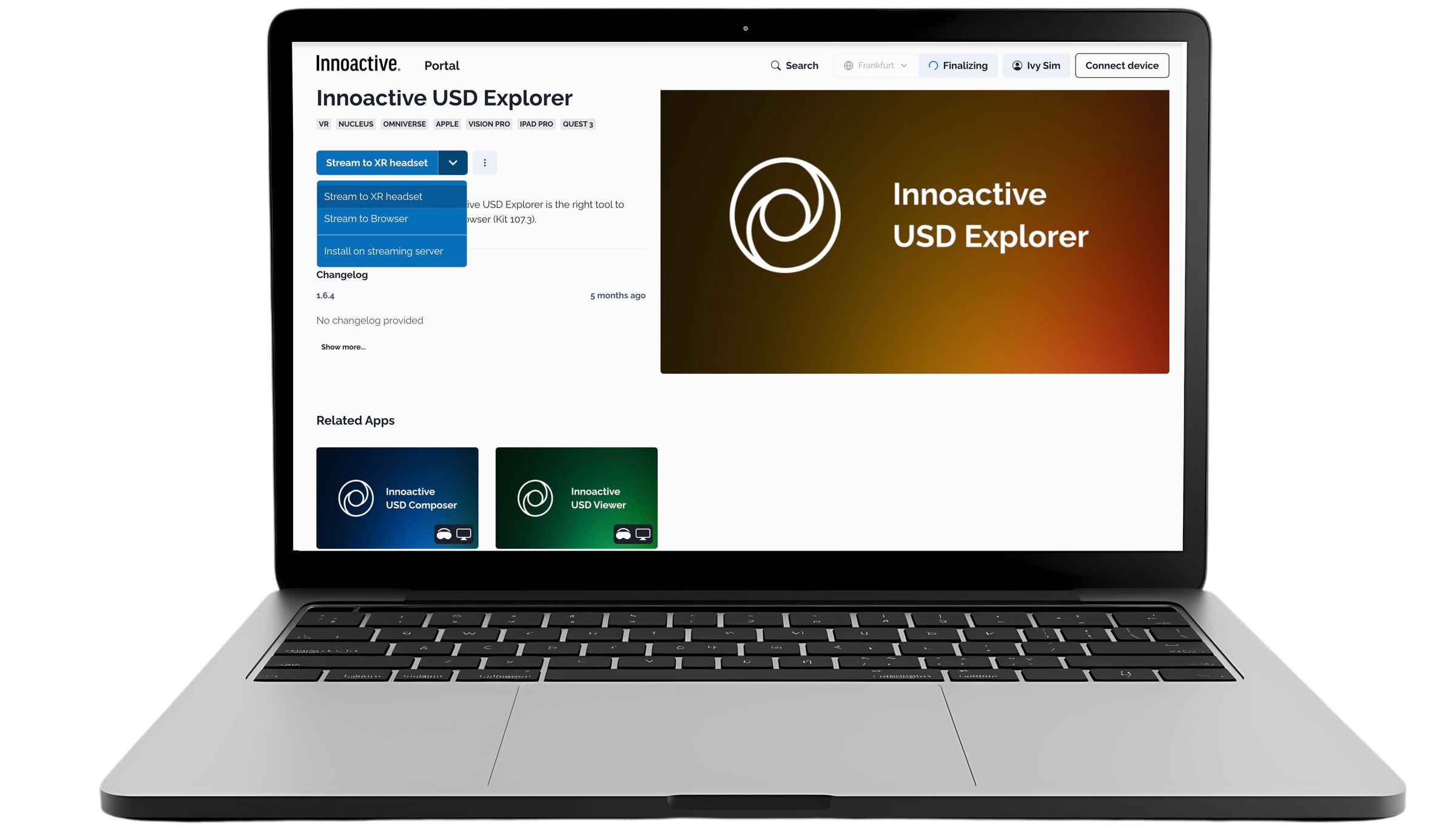  Innoactive USD Suite consists of Innoactive USD Composer, Innoactive USD Explorer, and Innoactive USD Viewer