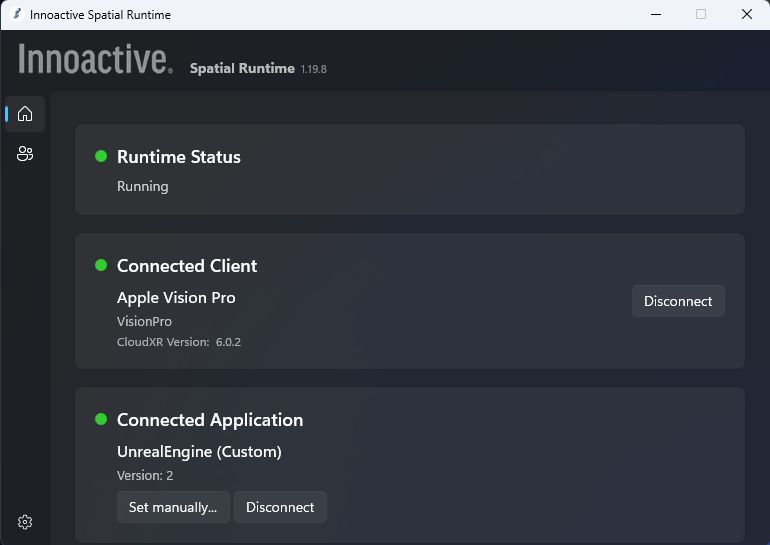 Three green lights in the Spatial Runtime