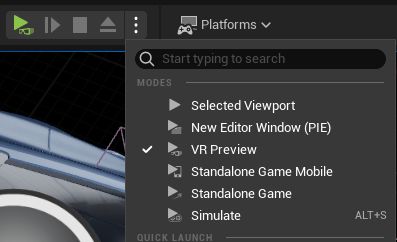 VR Preview is green